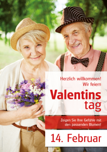 Poster Valentinstag - mit Menschen