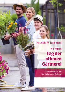 Poster Tag der offenen Gärtnerei - mit Menschen