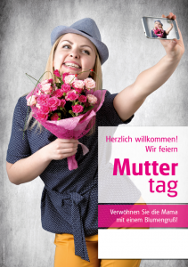 Poster Muttertag - mit Menschen