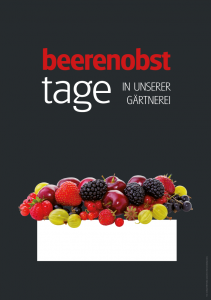 Poster Beerenobsttage - einfach