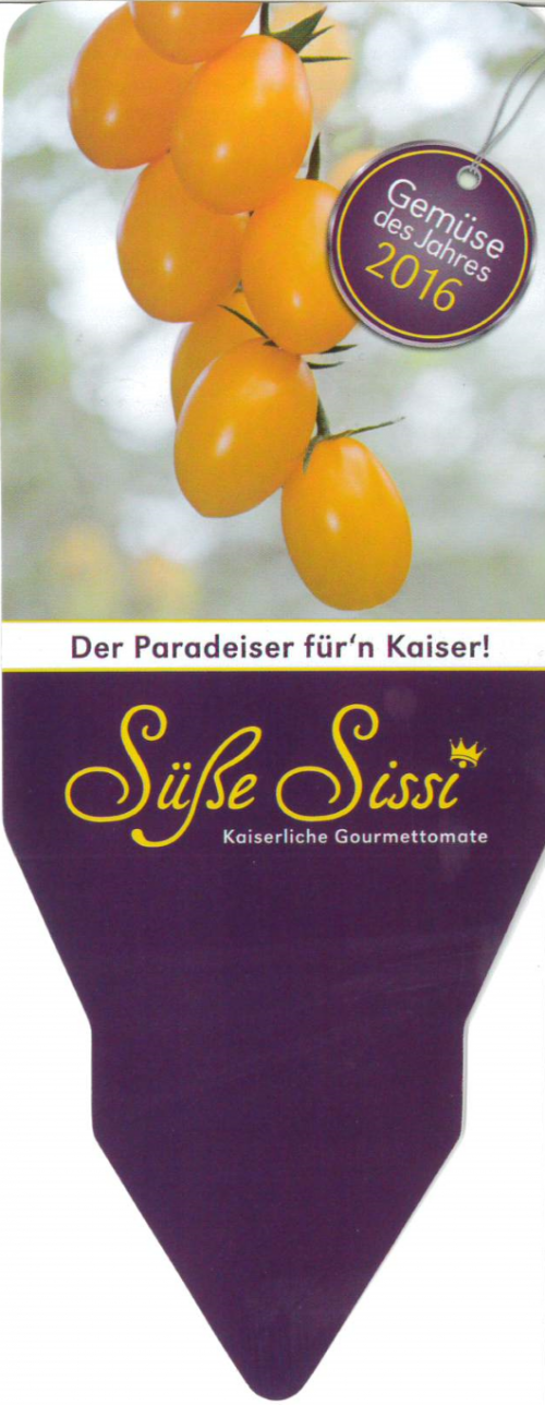 Etiketten Gemüse des Jahres 2016 - Süße Sissi